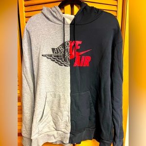 Nike Air Jordan Hoodie XL gray and black